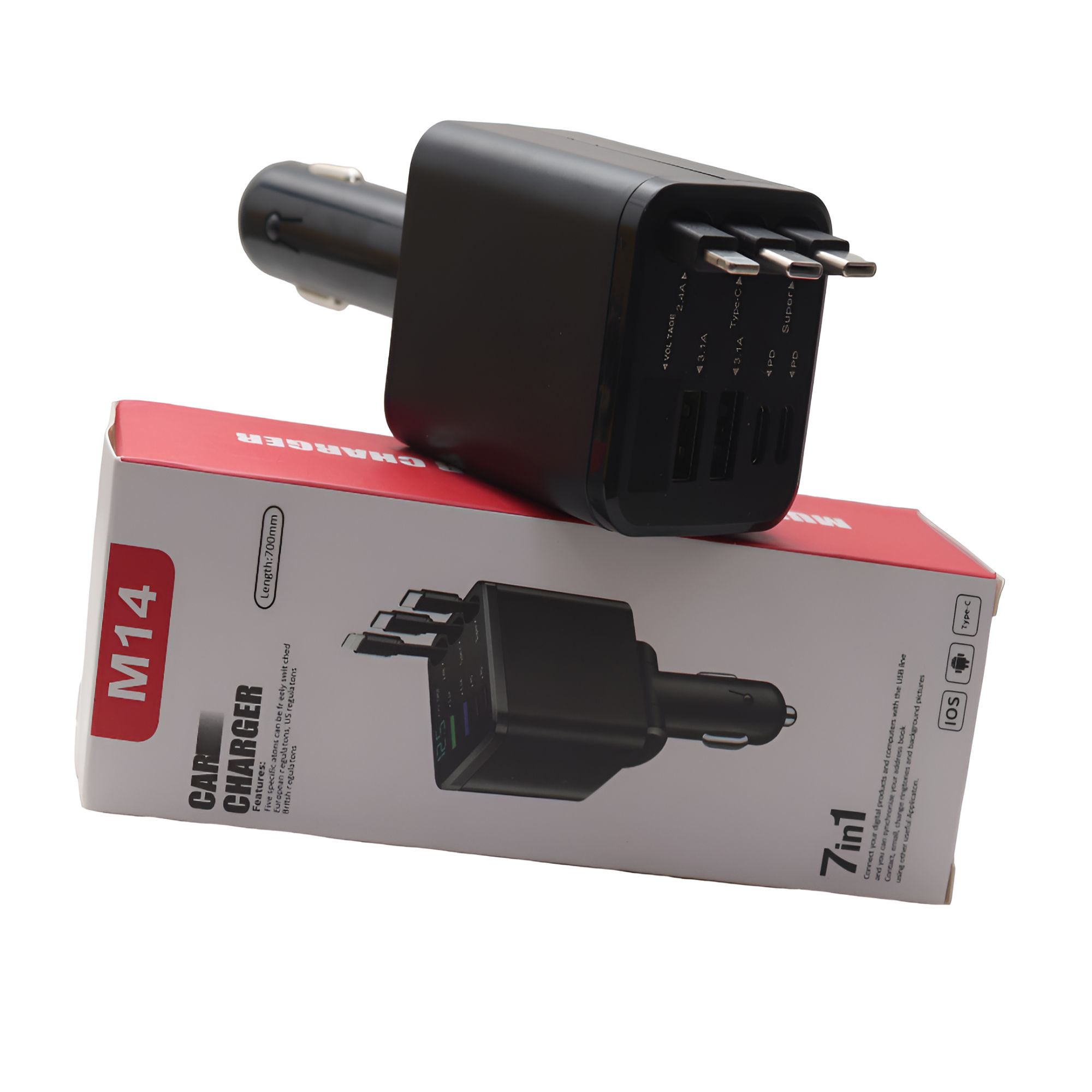 7 in 1 Car Charger Kenya Buy the 7 in 1 Car Charger in Kenya. Charge up to seven devices simultaneously with fast charging ports, built-in cables, and universal compatibility for smartphones, tablets, and other devices.